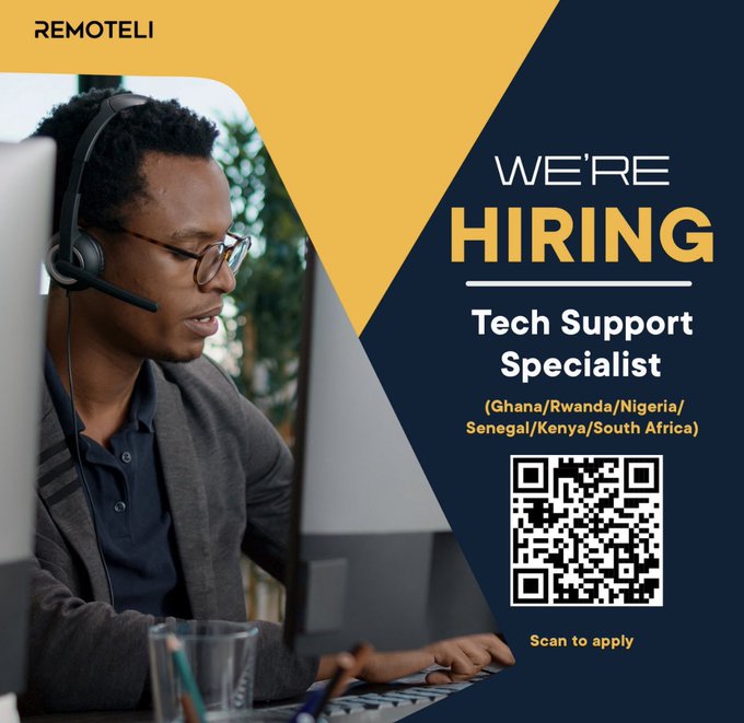 Tech Support Specialist Needed at Remoteli