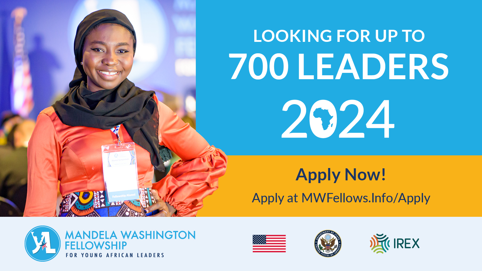 Call for Applications: Mandela Washington Fellowship | Fully Funded to USA