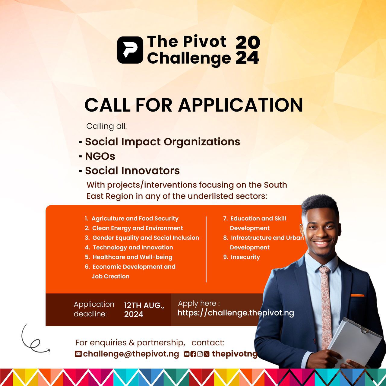 Call for Applications: Pivot Challenge 2024 For early-stage startup in Africa