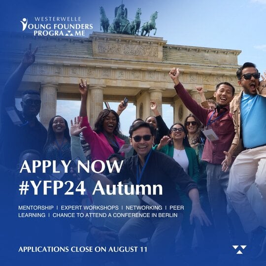 Fully Funded Westerwelle Young Founders Program – Autumn 2024 for young Entrepreneurs | Berlin, Germany